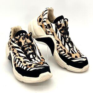 Mark Nason Los Angeles Neo Block Mix Up Animal Print Sneakers Shoes Womens 8.5